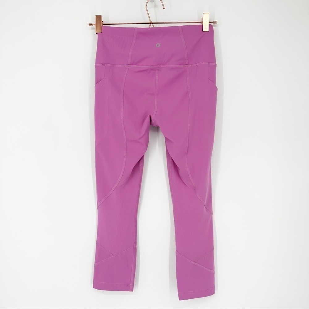 Lululemon Pace Rival High-Rise Crop 22" Magenta Glow - Picture 4 of 6